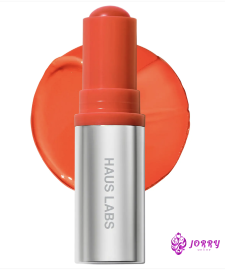 HAUS LABS BY LADY GAGA Color Fuse Longwear Hydrating Glassy Lip + Cheek Blush Balm Stick - Glassy tangelo